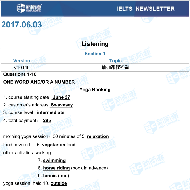 雅思6.3機(jī)經(jīng)考試