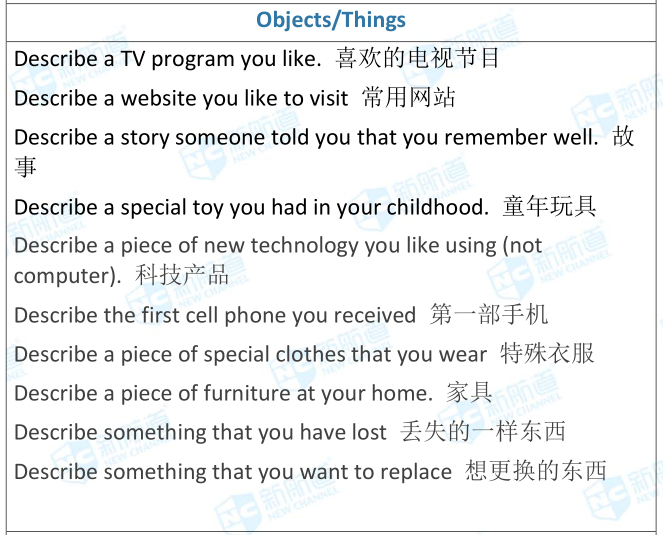 雅思考試機(jī)經(jīng)