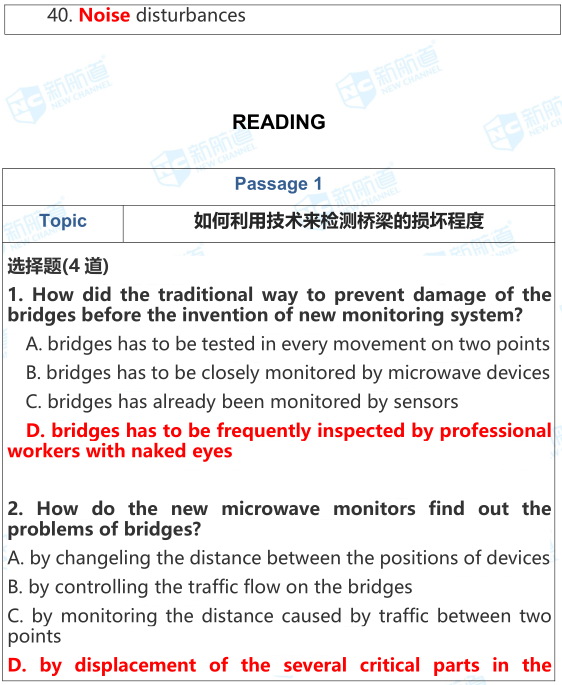 雅思考試機經